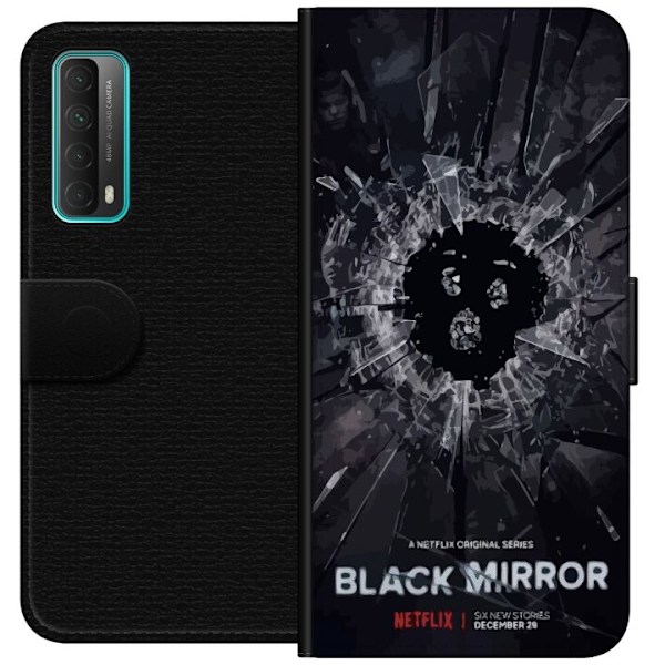 Huawei P smart 2021 Lompakkokotelo Black Mirror Sci-Fi Netflix