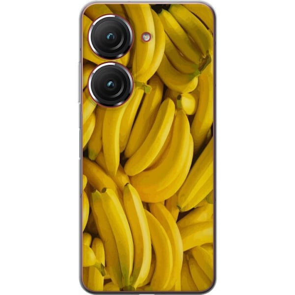 Asus Zenfone 9 Genomskinligt Skal Banana Pattern – lekfullt
