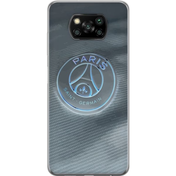 Xiaomi Poco X3 NFC Genomskinligt Skal Paris Saint-Germain F.C.