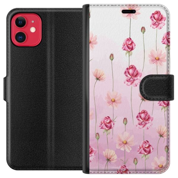 Kompatibel Tegnebogsetui til Apple iPhone 11 Rosenbladets hvisken