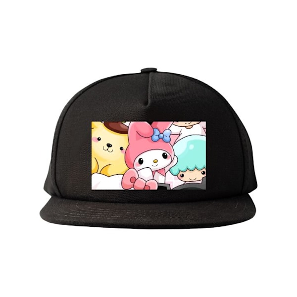 Snapback for Voksen | Justerbar Caps Kawaii Sanrio Crew svart one size