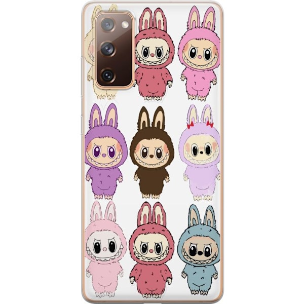 Samsung Galaxy S20 FE Gjennomsiktig deksel Labubu Pink Monster