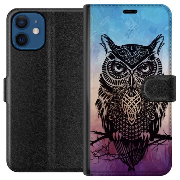 Kompatibelt Plånboksfodral till Apple iPhone 12 mini Owl