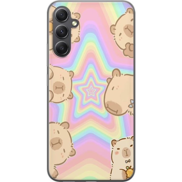 Samsung Galaxy S23 FE Läpinäkyvä kuori Kawaii Capybara Gala