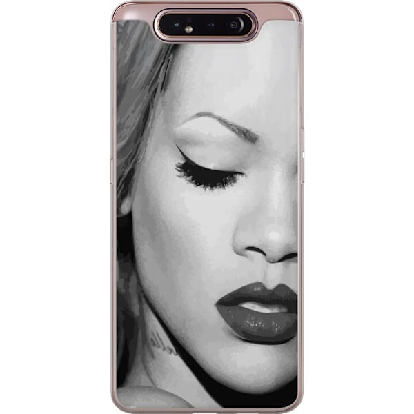Samsung Galaxy A80 Läpinäkyvä kuori Rihanna – Aesthetic E