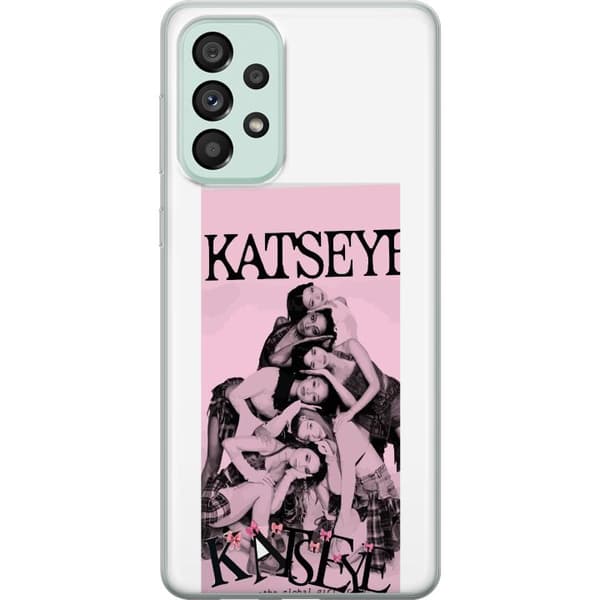 Kompatibelt Mobildeksel til Samsung Galaxy A73 5G KATSEYE i rosa rosa