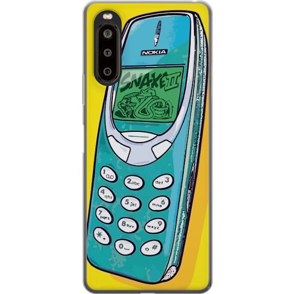 Sony Xperia 10 II Läpinäkyvä kuori Nokia 3310, Snake 2, pid