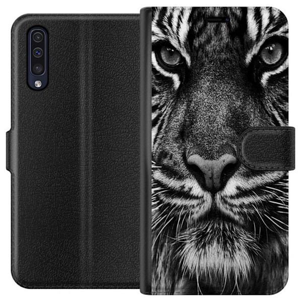 Samsung Galaxy A50 Tegnebogsetui Tiger