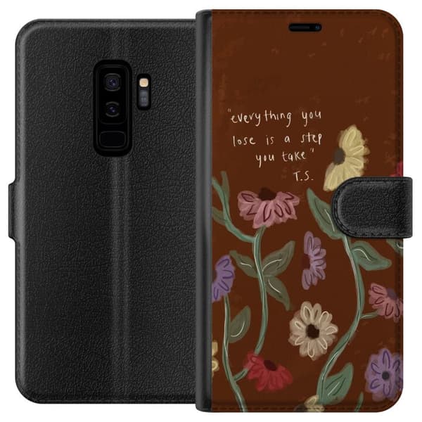 Kompatibelt Plånboksfodral till Samsung Galaxy S9+ Blommor