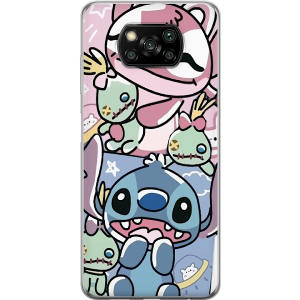 Xiaomi Poco X3 NFC Genomskinligt Skal Stitch