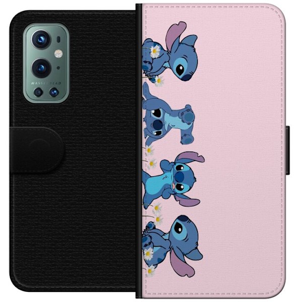 OnePlus 9 Pro Plånboksfodral Stitch Skratt & Bus – Perfekt