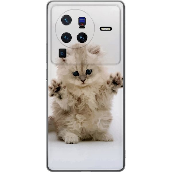 vivo X80 Pro Gjennomsiktig deksel Katt