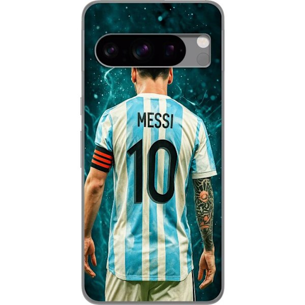 Google Pixel 8 Pro Genomskinligt Skal Messi