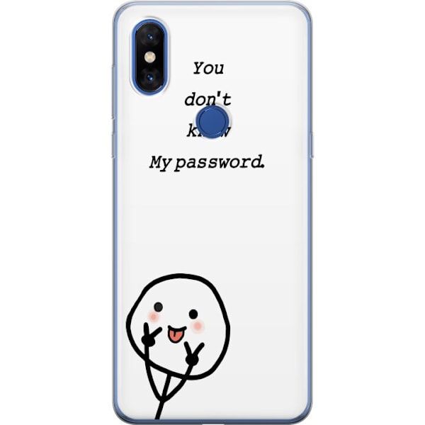 Xiaomi Mi Mix 3 Genomskinligt Skal You Don’t Know My Passwor