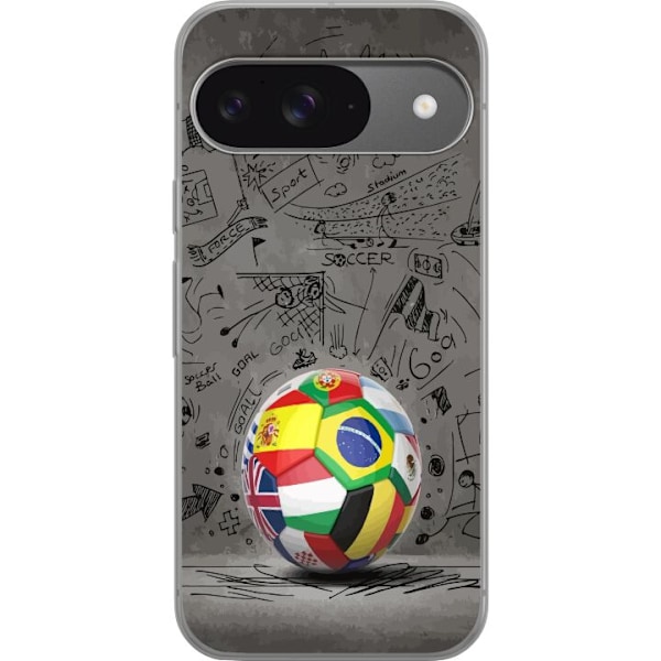 Google Pixel 9 Gennemsigtig cover Fotboll Världen