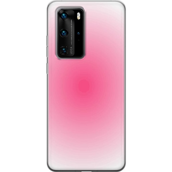 Huawei P40 Pro Genomskinligt Skal Rosa Moln