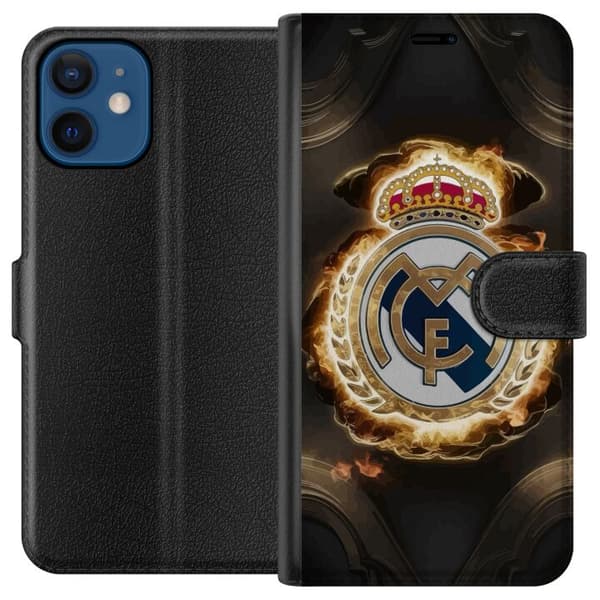 Kompatibel Tegnebogsetui til Apple iPhone 12 mini Real Madrid