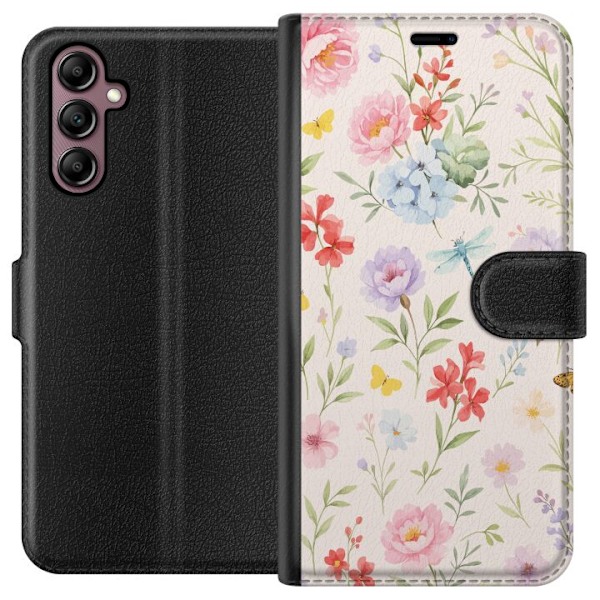 Samsung Galaxy A14 5G Plånboksfodral Blommor