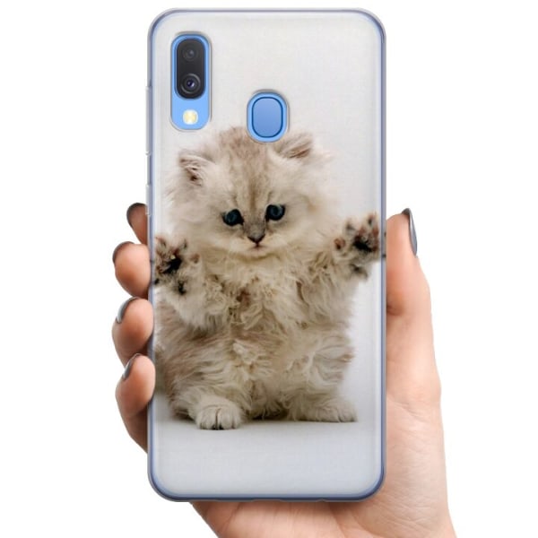 Samsung Galaxy A40 TPU Matkapuhelimen kuori Kissa