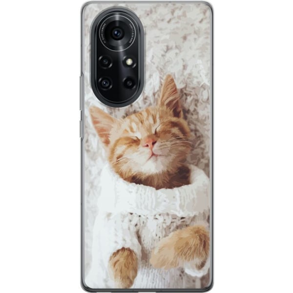 Huawei nova 8 Pro Gjennomsiktig deksel Katt