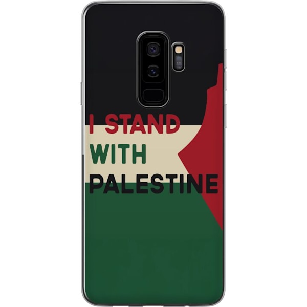 Samsung Galaxy S9+ Genomskinligt Skal Stand with Palestine – solidaritetsdesign med starkt budskap