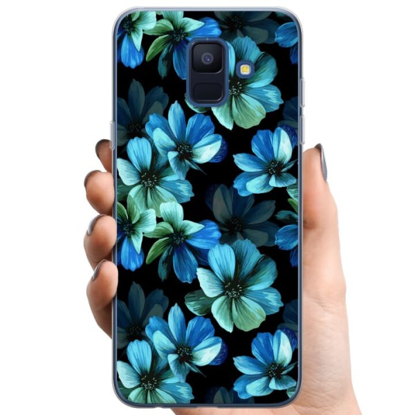 Samsung Galaxy A6 (2018) TPU Mobilcover Blomster