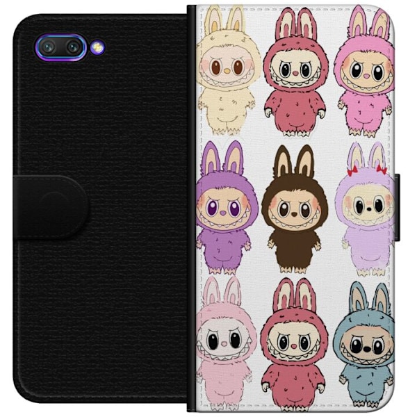 Honor 10 Plånboksfodral Labubu Pink Monster – Popkonst med Kawaii-touch