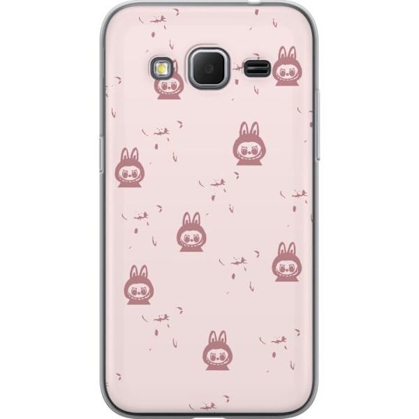 Samsung Galaxy Core Prime Läpinäkyvä kuori Labubu Neon Pop - Neonvärinen pop art hirviö