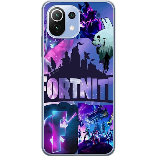 Xiaomi Mi 11 Lite Gennemsigtig cover Fortnite