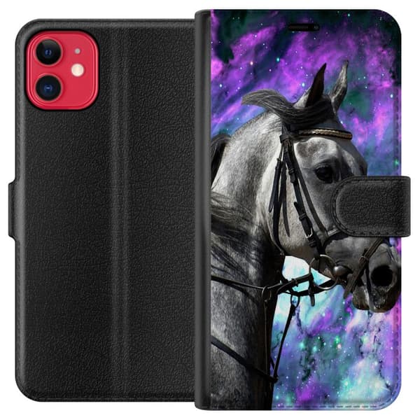 Kompatibel Tegnebogsetui til Apple iPhone 11 Hest