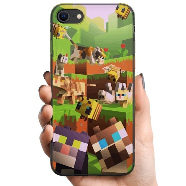 Kompatibelt Mobildeksel til Apple iPhone SE (2020) MineCraft