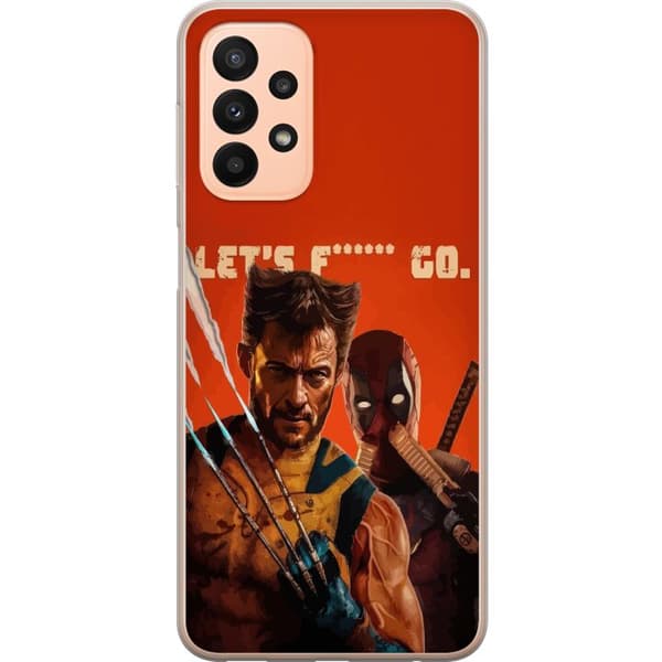 Kompatibelt Mobildeksel til Samsung Galaxy A23 Deadpool & Wolverine