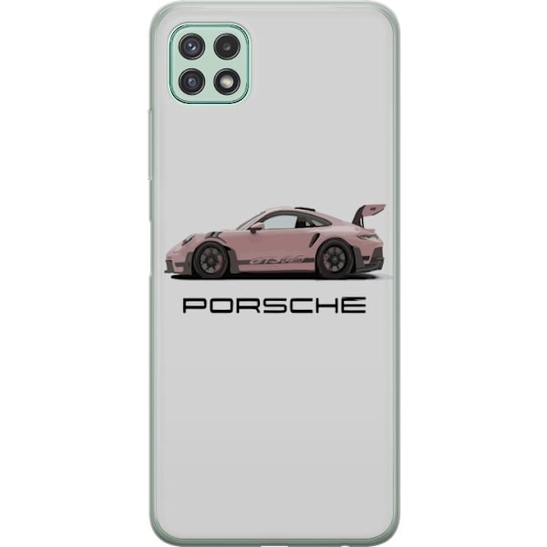 Samsung Galaxy A22 5G Gennemsigtig cover Porsche 911 Pink