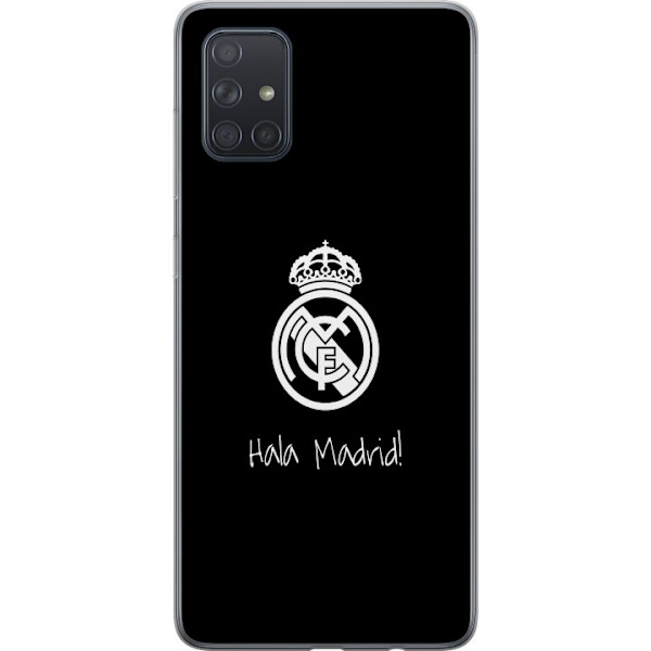 Samsung Galaxy A71 Läpinäkyvä kuori Real Madrid Emblem Jalkapallo Ylpeys Valkoinen Kulta Seuramerkki Mestarit La Liga Fanit Ikoninen Urheilu