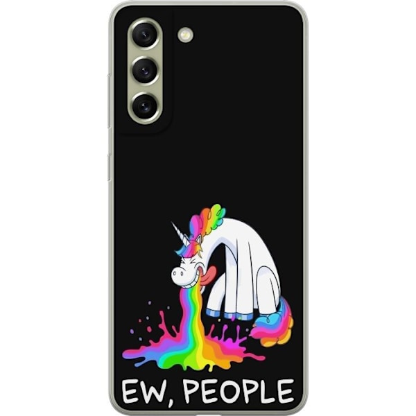 Samsung Galaxy S21 FE 5G Gennemsigtig cover EW People Unicorn