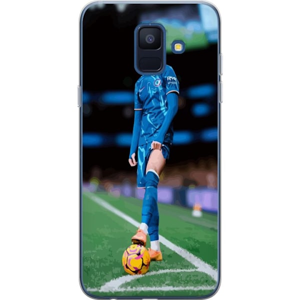 Samsung Galaxy A6 (2018) Gjennomsiktig deksel Fotball