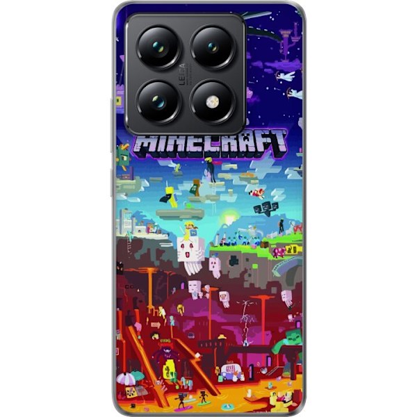 Xiaomi 14T Pro Gjennomsiktig deksel Minecraft