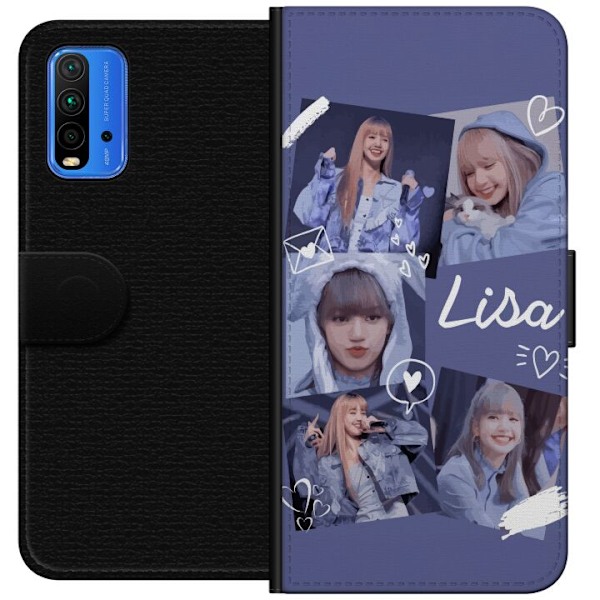 Xiaomi Redmi Note 9 4G Tegnebogsetui Lisa Blackpink – Aesthetic K-pop Queen