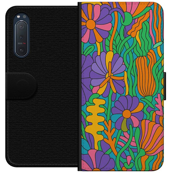 Sony Xperia 5 II Tegnebogsetui Farveeksplosion