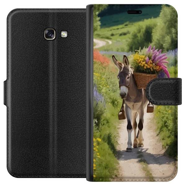 Samsung Galaxy A3 (2017) Lompakkokotelo Aasi Eläinaihe Rauhallinen Suunnittelu Luontoaihe Suosittu Koristelu Huumori Graafinen Eläinteema Eksoottine