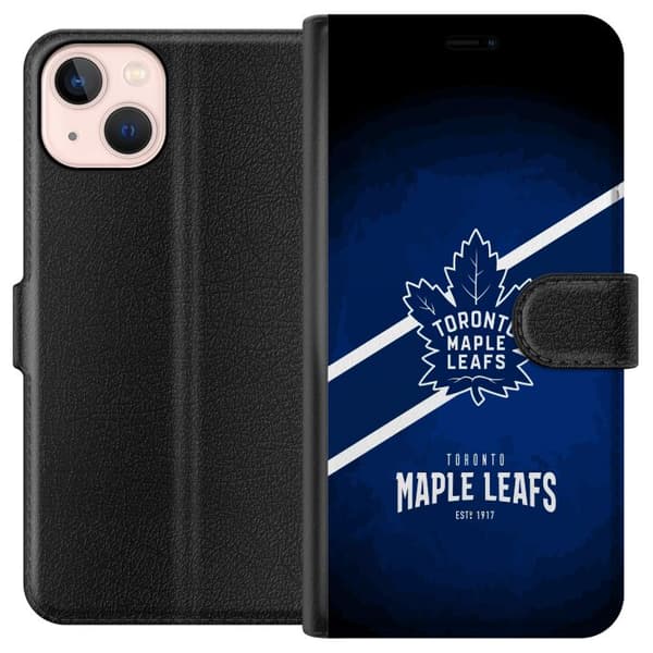 Kompatibelt Plånboksfodral till Apple iPhone 13 mini Toronto Maple Leafs (NHL)