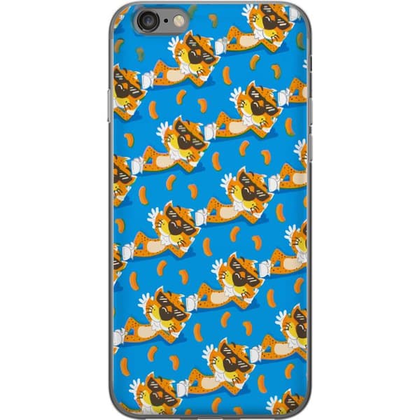 Kompatibelt Mobildeksel til Apple iPhone 6s Mønster med Chester Cheetah og ostebåter blå