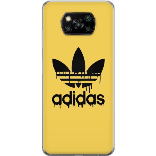 Xiaomi Poco X3 NFC Läpinäkyvä kuori Adidas