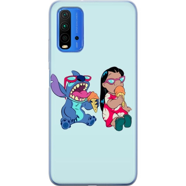 Xiaomi Redmi Note 9 4G Läpinäkyvä kuori Lilo & Stitch