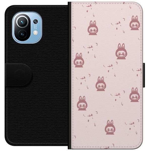 Xiaomi Mi 11 Lommeboketui Labubu Neon Pop - Neonfarget pop art monster