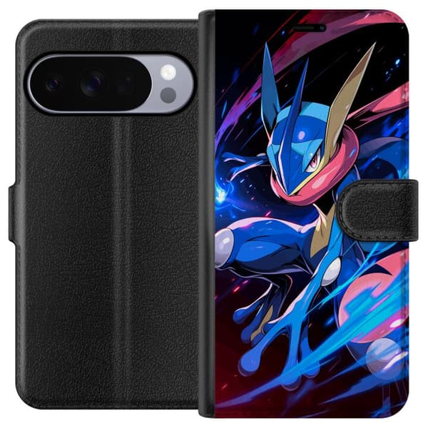 Kompatibel Tegnebogsetui til Google Pixel 10 Pro Dynamisk figur i blå farver med bevægelse og energiske effekter blå