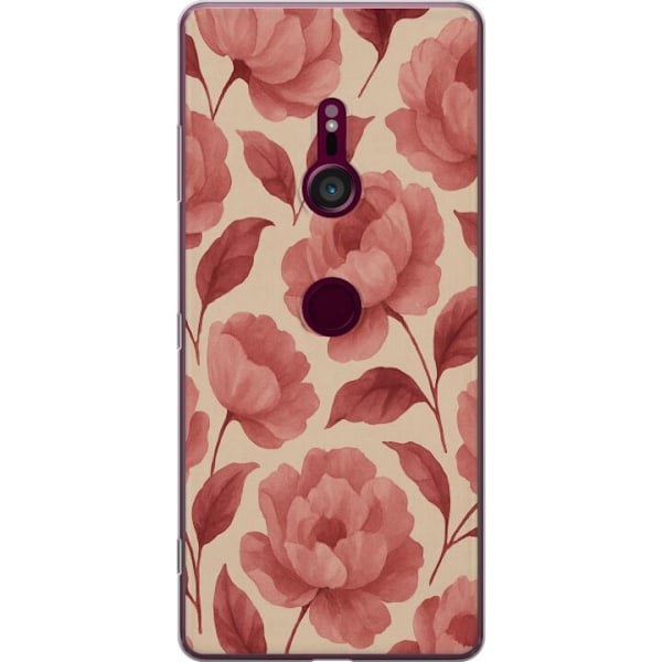 Sony Xperia XZ3 Genomskinligt Skal Rose Bloom