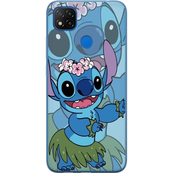 Xiaomi Redmi 9C NFC Läpinäkyvä kuori Stitch tähtien alla -