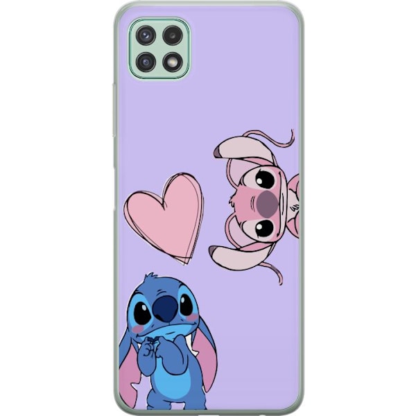 Samsung Galaxy A22 5G Läpinäkyvä kuori Stitch Mode