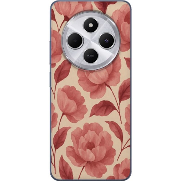 Xiaomi Redmi 14C Genomskinligt Skal Rose Bloom